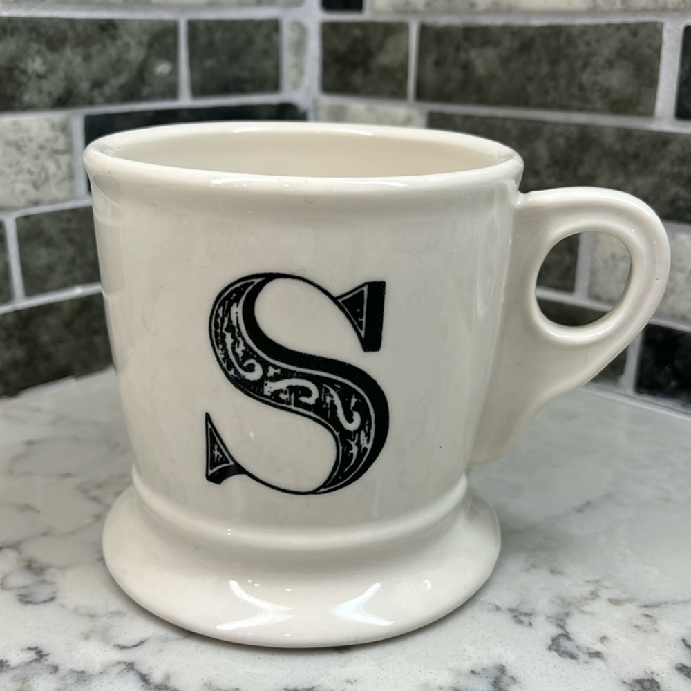 Anthropologie Monogram letter S coffee/mug